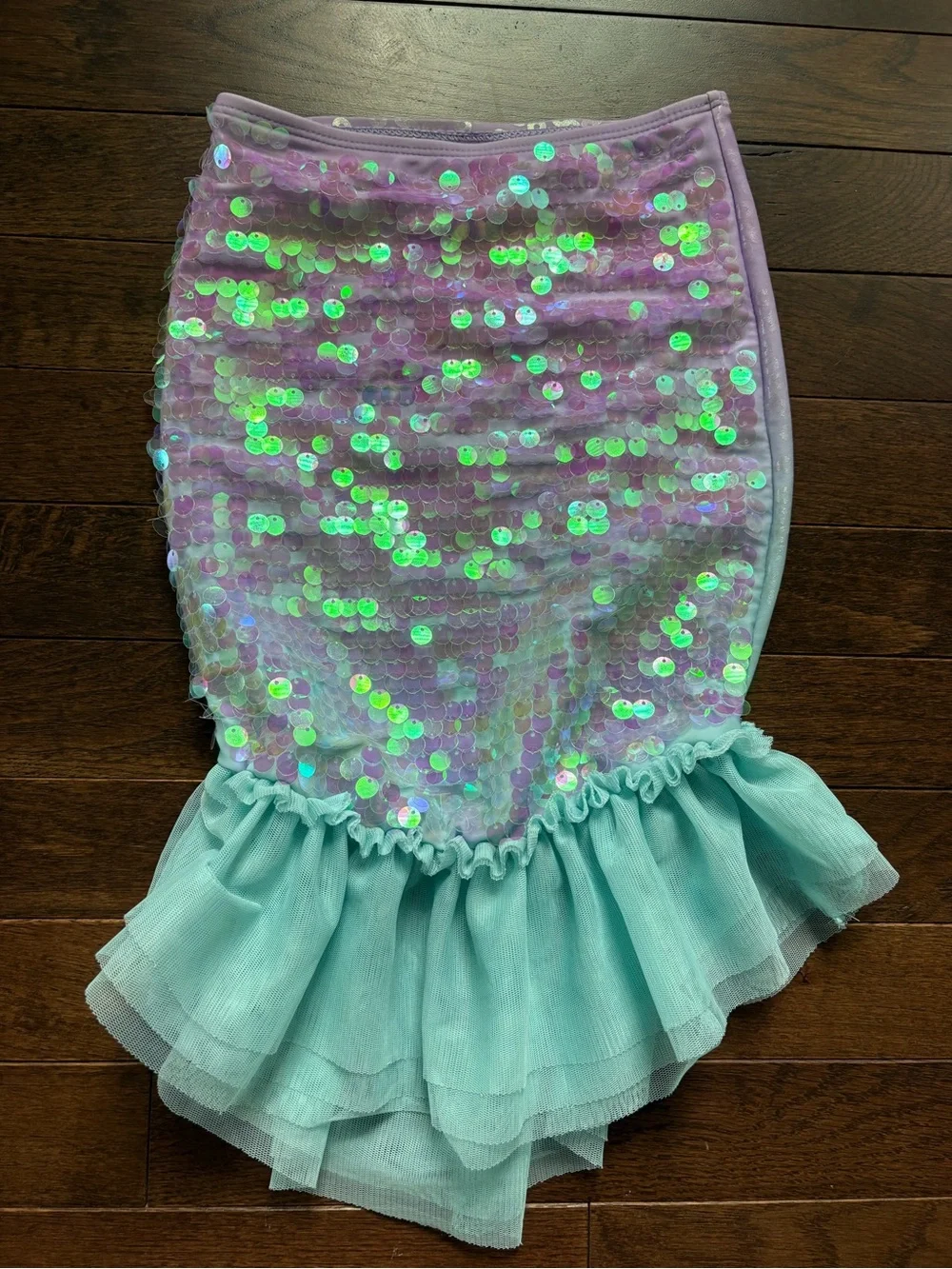 Disney Store The Little Mermaid Ariel 3-Piece Swimsuit Size 4 Sequins